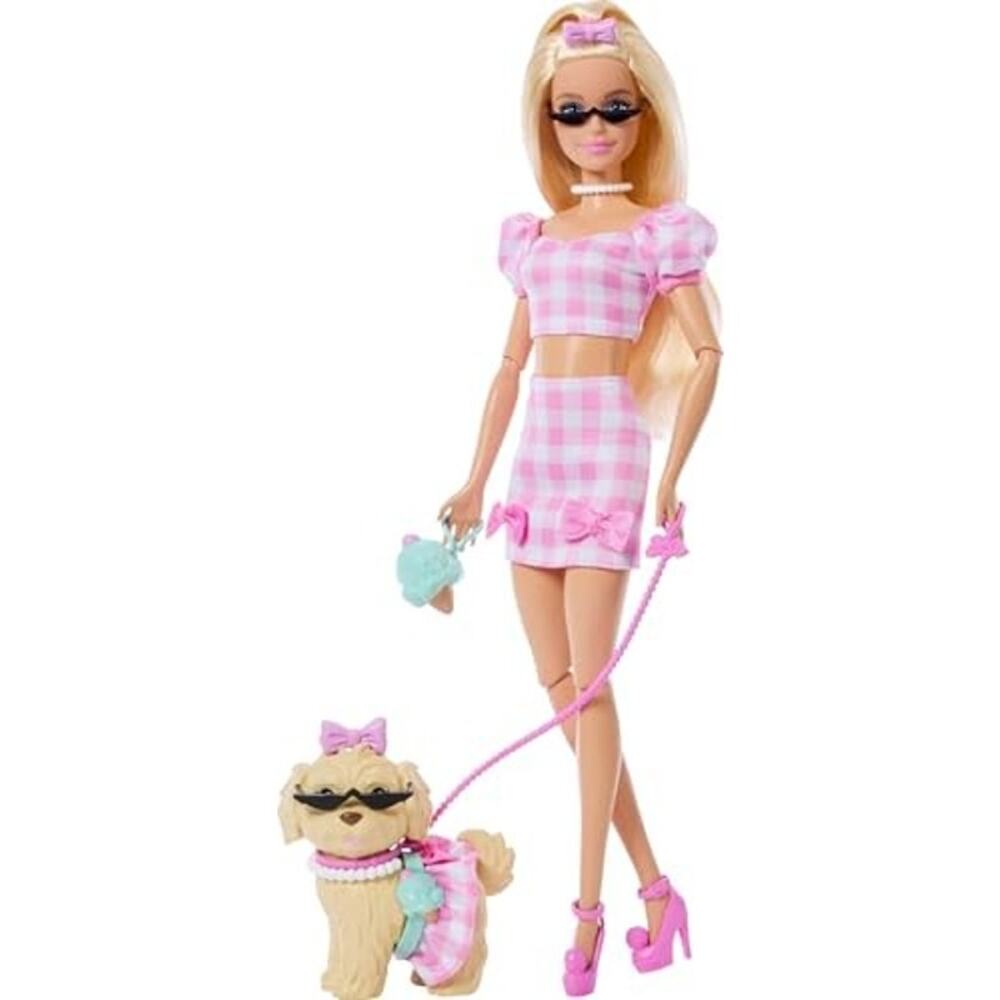 Barbie Mattel Twinning Looks Bows Doll And Darling Dog 12 Pc NWT
